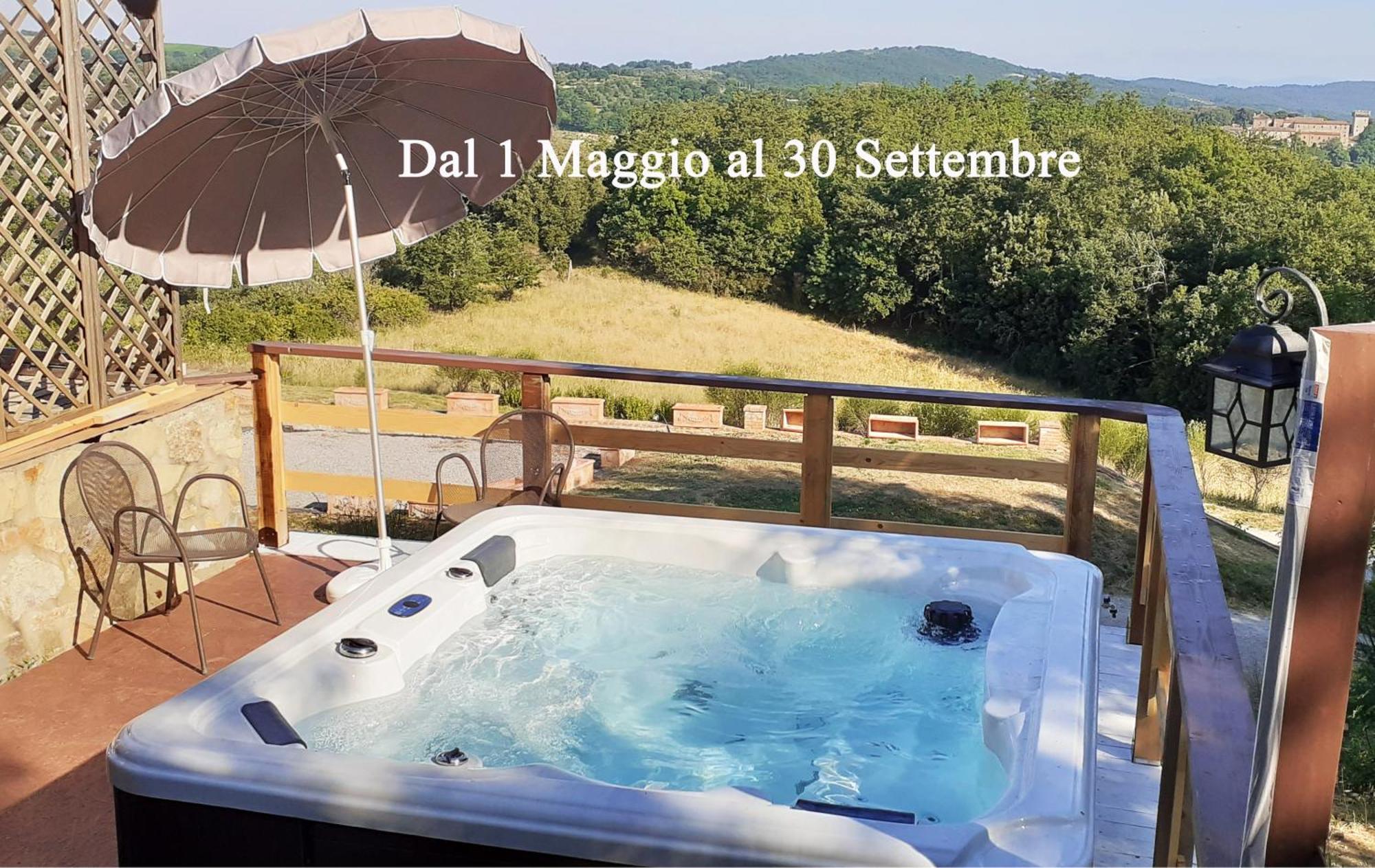 Podere Casalbosco - Idromassaggio E Panorama Раполано Терме Екстериор снимка